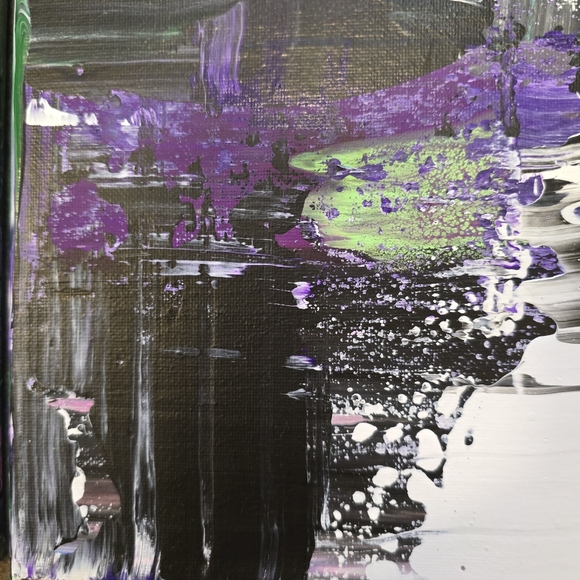 HANDCRAFTED Abstract Painting HANDMADE Artwork HANDPAINTED Wall Art Decor - Picture 15 of 17